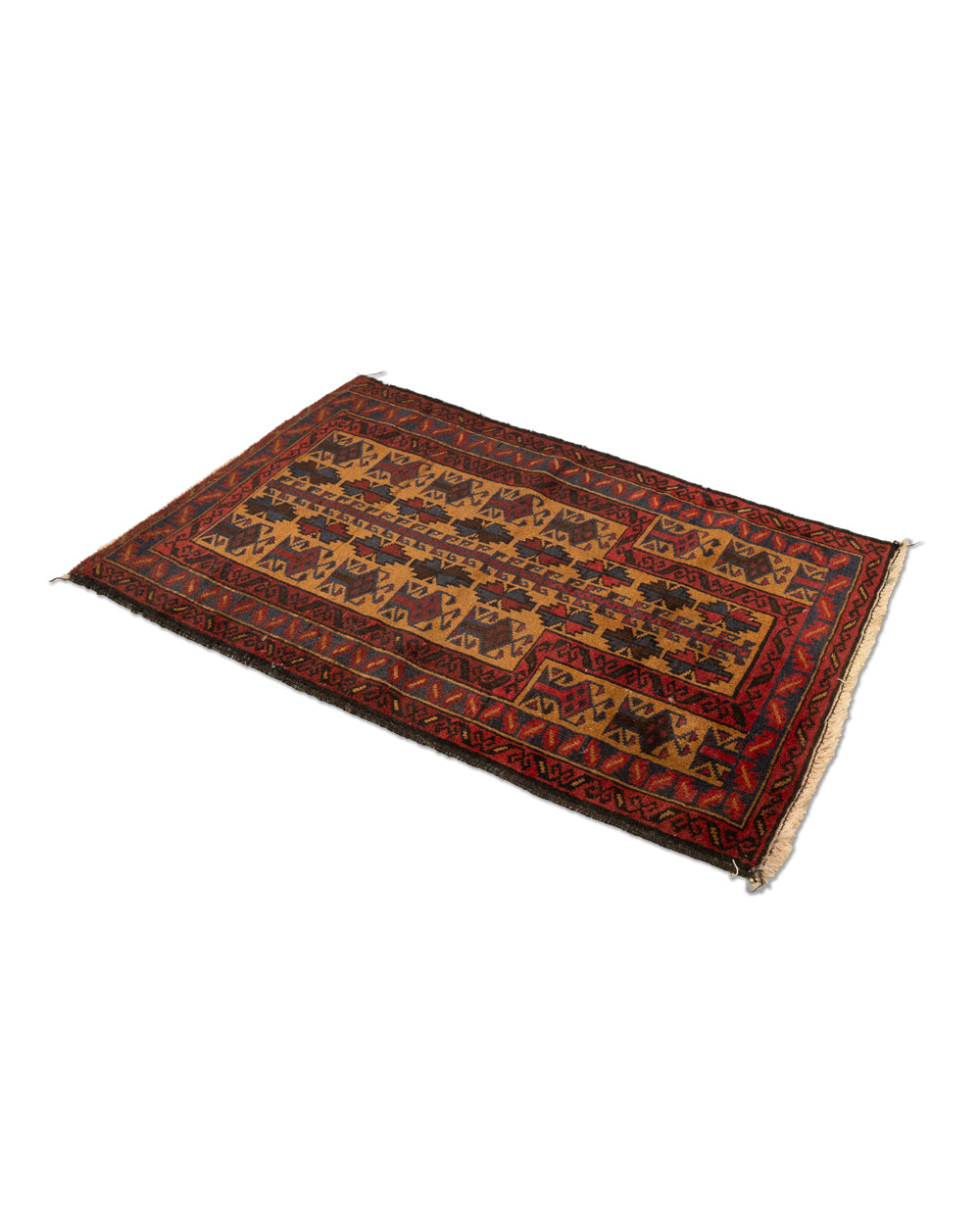 Antique Afghan Baluch Prayer Rug