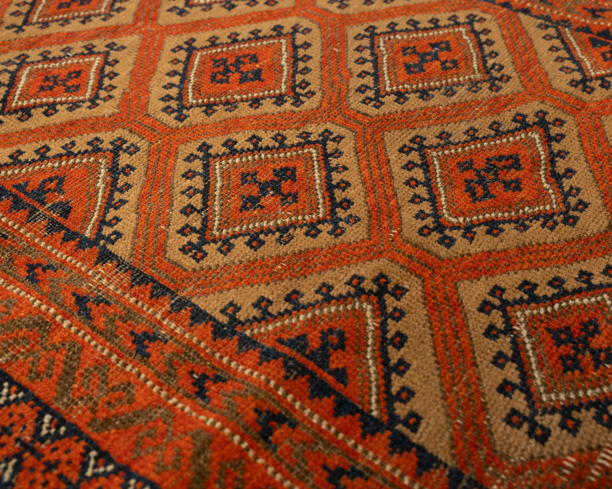 Antique Afghan Tribal Prayer Rug