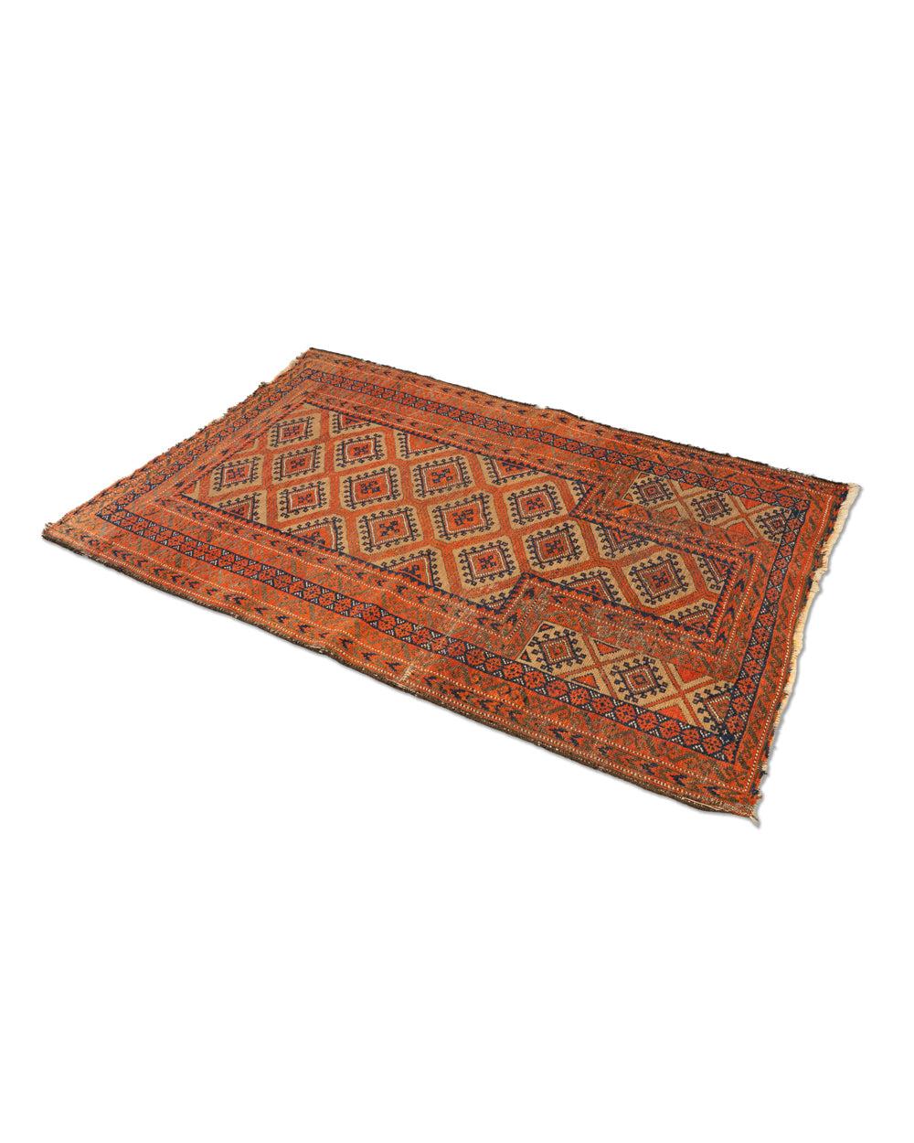 Antique Afghan Tribal Prayer Rug