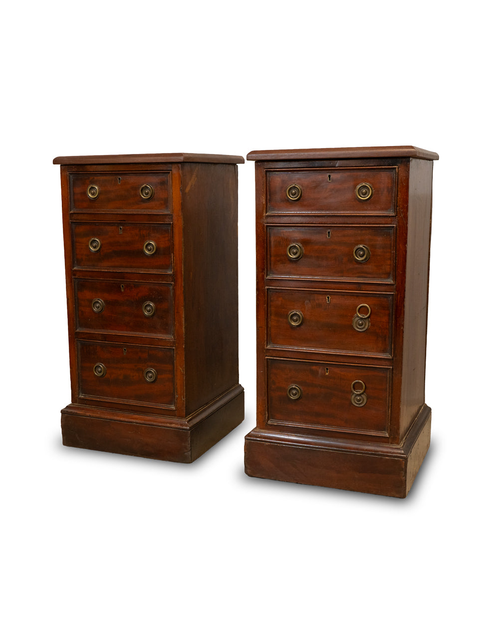 Pair of Antique Georgian-Style Bedside Chests