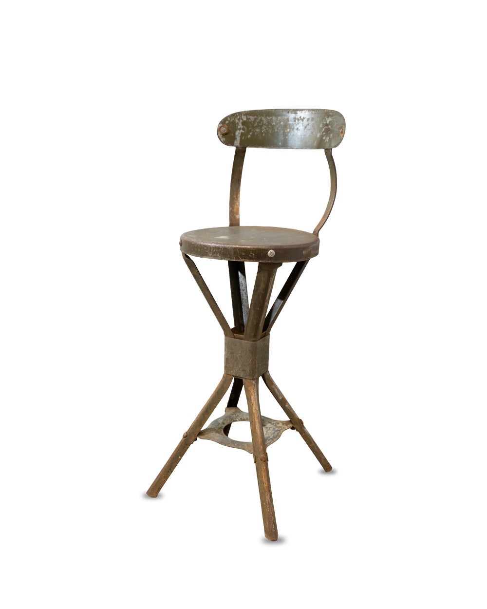 Vintage Industrial Evertaut Factory Stool